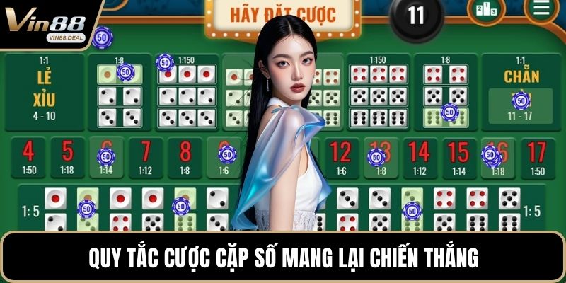 Quy tắc cược cặp số mang lại chiến thắng